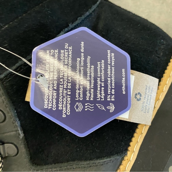 TOMS MOJAVE MS10016803 weather proof black suede and nubuck leather boots - Picture 4 of 8